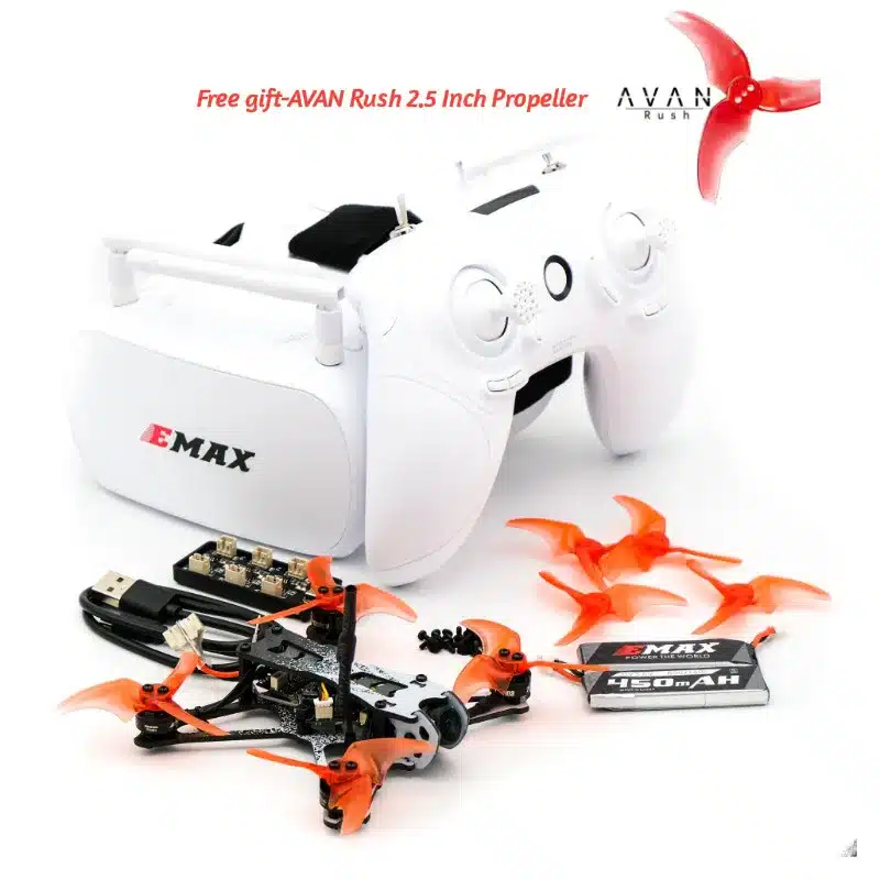 Emax Official Tinyhawk II 2 Freestyle FPV Racing Drone Kit RunCam Nano2 37CH 25/100/200mW VTX 2S-FrSky Quadcopter With Goggle - 画像 (7)