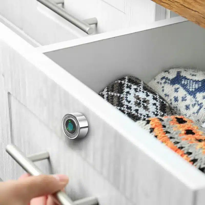 Cabinet Lock Smart Fingerprint Lock Biometric Drawer Lock 30 20 Fingerprints Rechargeable Keyless Electronic Lock - 画像 (3)