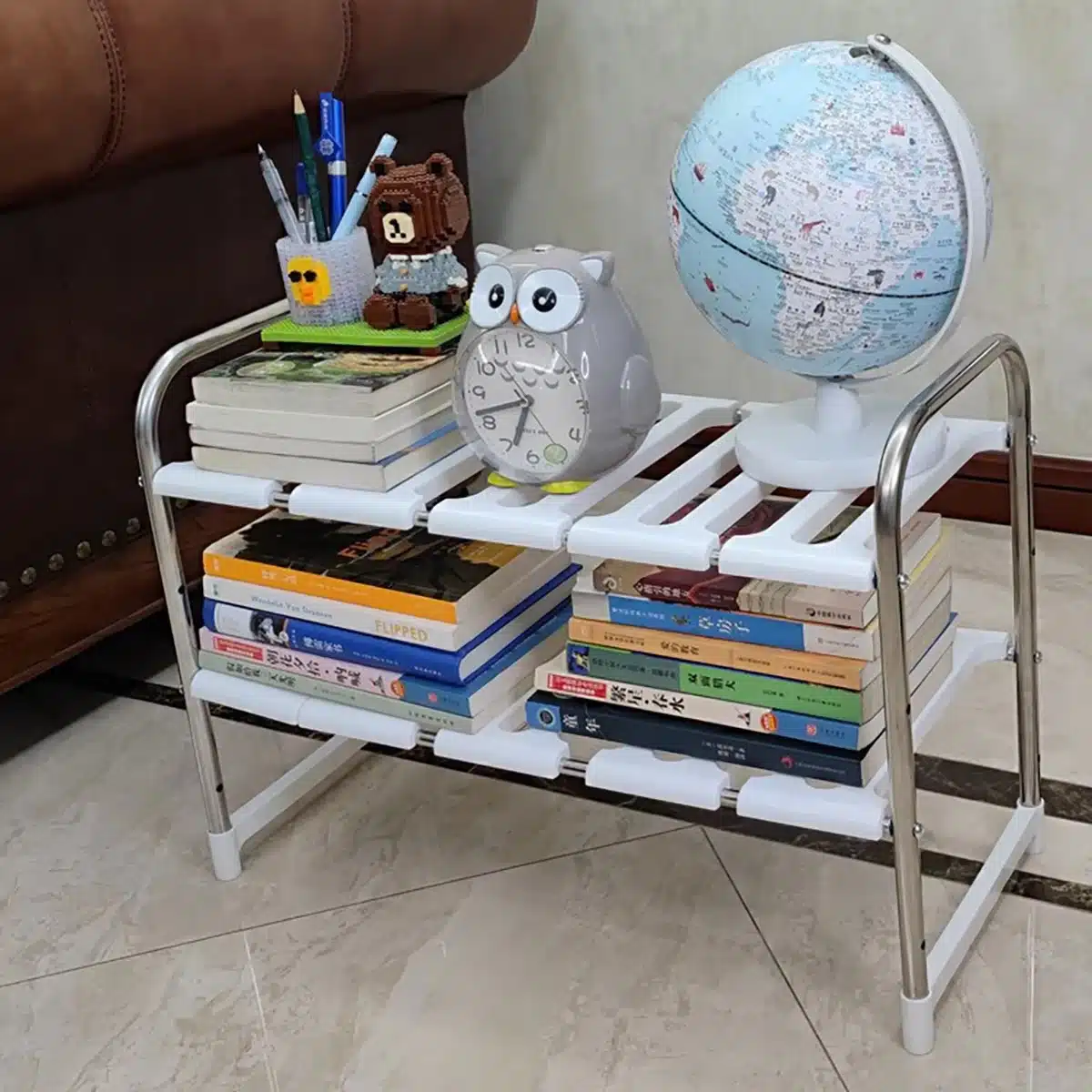 Removable Kitchen Cabinet Organizer Shelves Stackable Kitchen Counter Shelves Cabinet Organizer And Storage Under Sink Storage - 画像 (7)