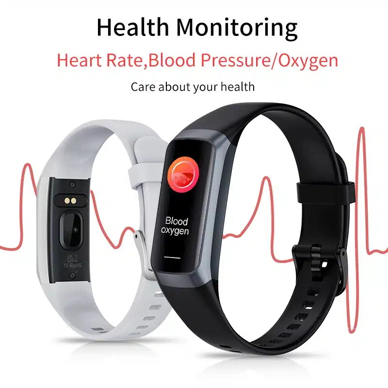 LIGE Amoled Smart Watch Smartwatch Band Women Heart Rate Blood Waterproof Connected Smart Bracelet Sport Fitness Tracker Watch - 画像 (3)