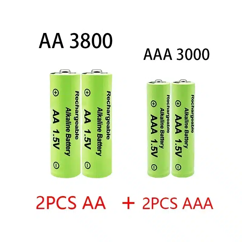 1.5V AA + AAA NI MH Rechargeable AA Battery AAA Alkaline 3800-3000mah For Torch Toys Clock MP3 Player Replace Ni-Mh Battery - 画像 (6)