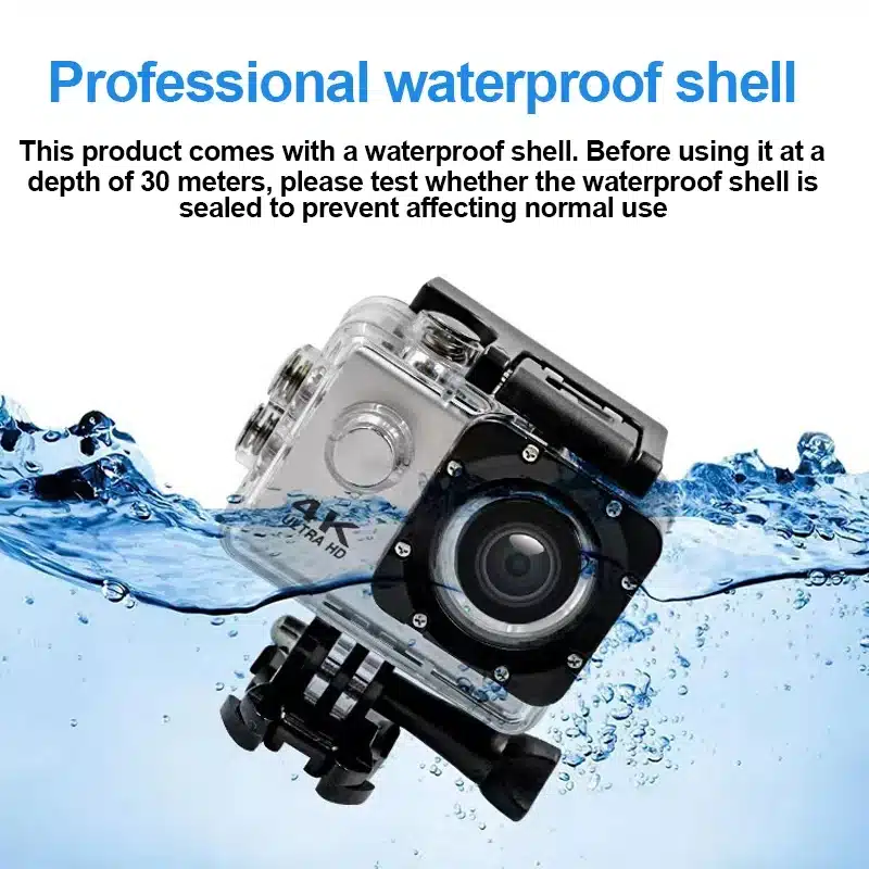 Ultra HD 4K Action Camera 1080P/30FPS 2.0 inch Screen WiFi Remote Control Mini Cameras Waterproof DV Helmet Go Sport Camera Pro - 画像 (3)