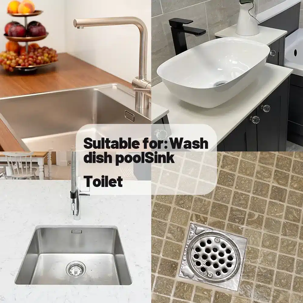 3/1pcs Universal Sink Plug Stainless Steel Bathtub Drain Stopper Washbasin Bath Sink Water Stoppers Caps for Bathroom Kitchen - 画像 (5)