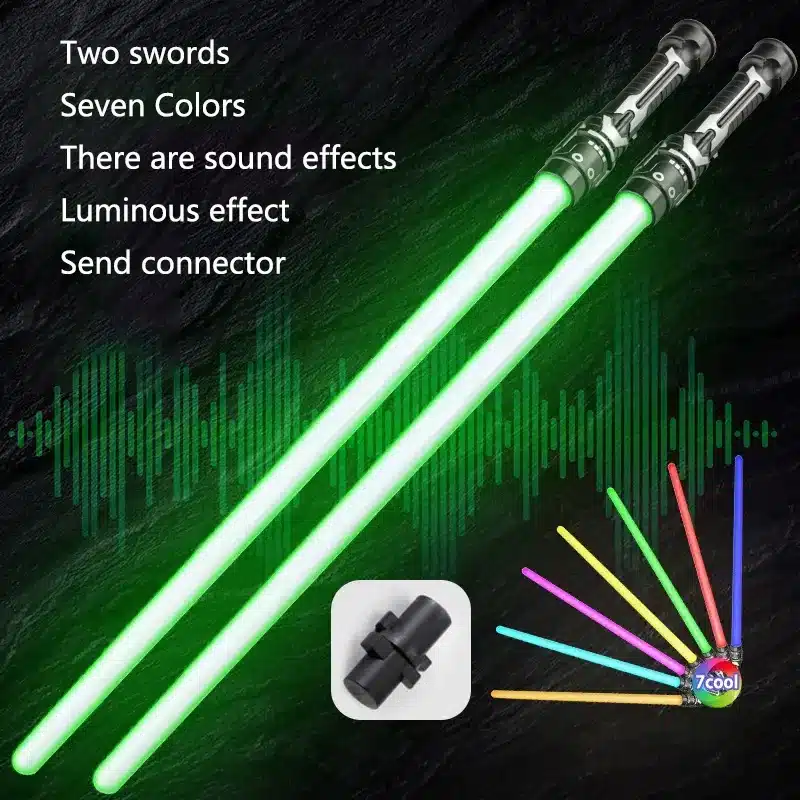 2-in-1 Lightsaber Sword Telescopic Music Laser Sword Toy Colorful Glowing Sword Decompression Toy For Kids Adults Birthday Gifts - 画像 (9)