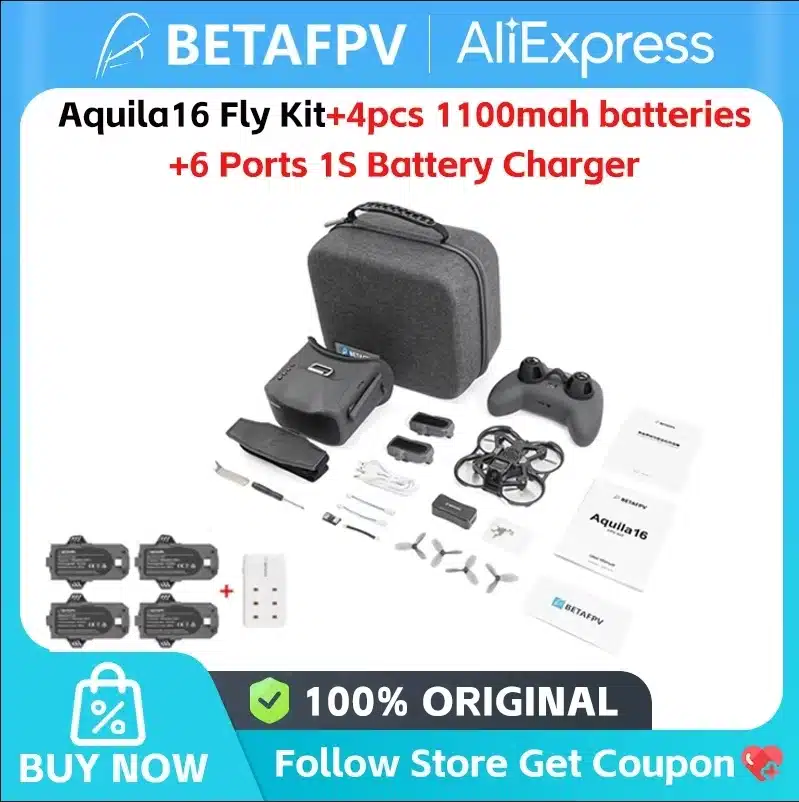 BetaFPV Aquila16 FPV Kit FPV Quadcopter Racing Drone VR03 FPV Goggles - 画像 (9)