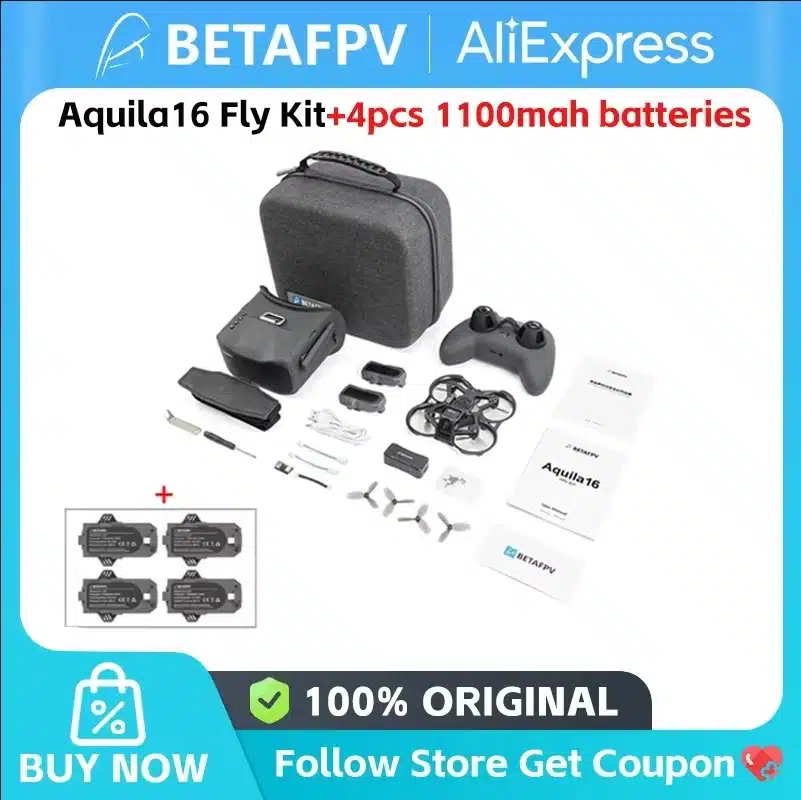 BetaFPV Aquila16 FPV Kit FPV Quadcopter Racing Drone VR03 FPV Goggles - 画像 (8)