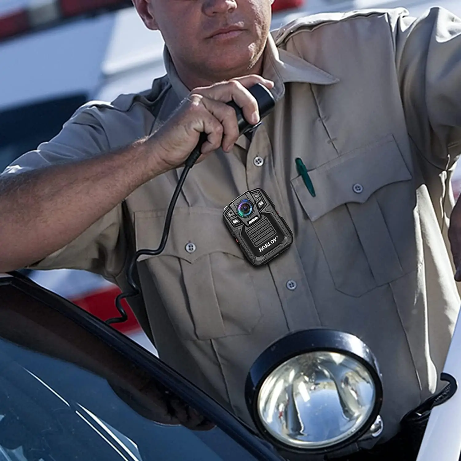 BOBLOV HD66/D7 128GB/64GB Police Body Camera, 2K 1440P Waterproof ,170° Wide Angle, Night Vision Body Camera (128GB with GPS) - 画像 (6)