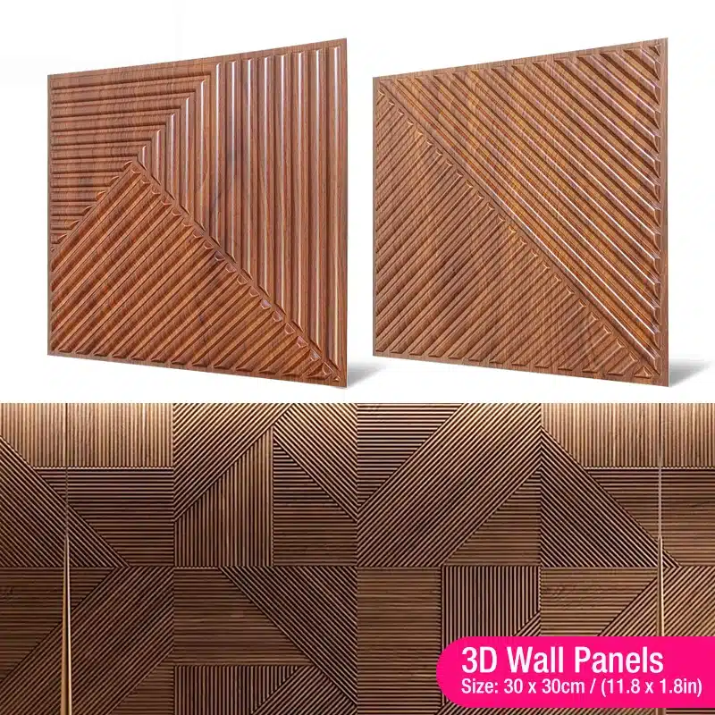30x30cm wall renovation 3D Stereo Wall Panel Diamond Not self-adhesive tile 3D wall sticker living room Bathroom 3d wall paper - 画像 (4)