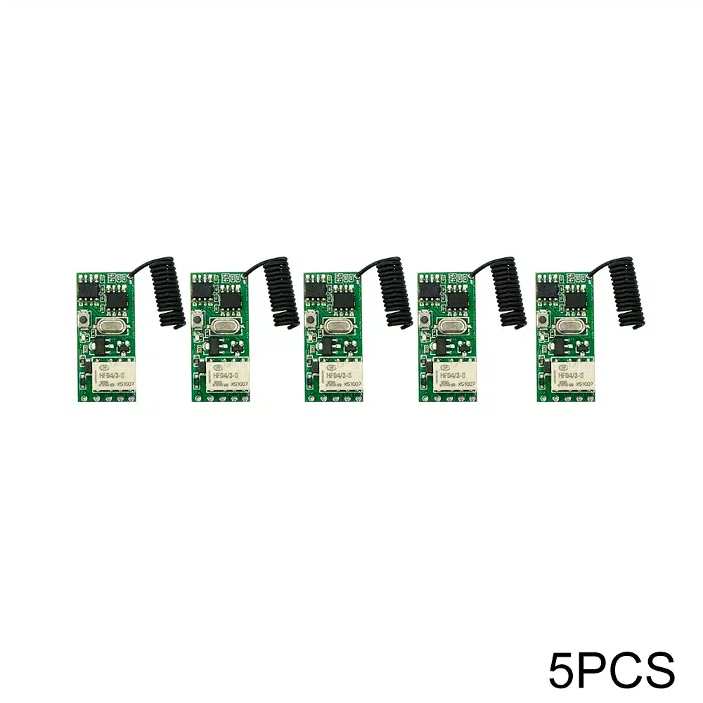 Universal Wireless Remote Control Switch 1 CH RF Relay Receiver LED Light Controller DIY Kit DC 3.7V 5V 12V 24V 433.92MHz - 画像 (11)