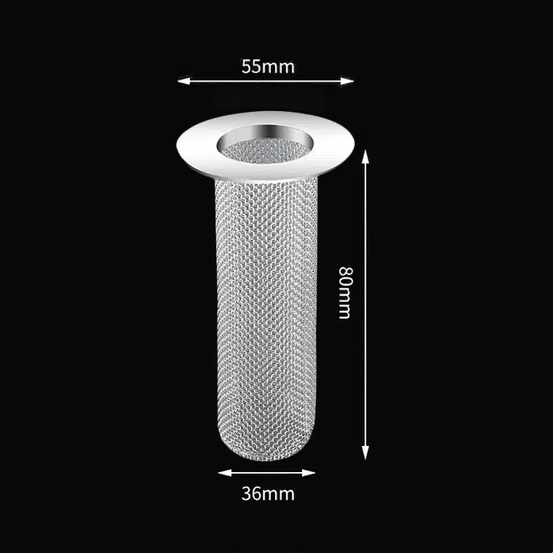 Stainless Steel Floor Drain Filter Mesh Sink Strainer Kitchen Bathroom Anti-clog Drains Bathtub Hair Catcher Shower Strainers - 画像 (7)