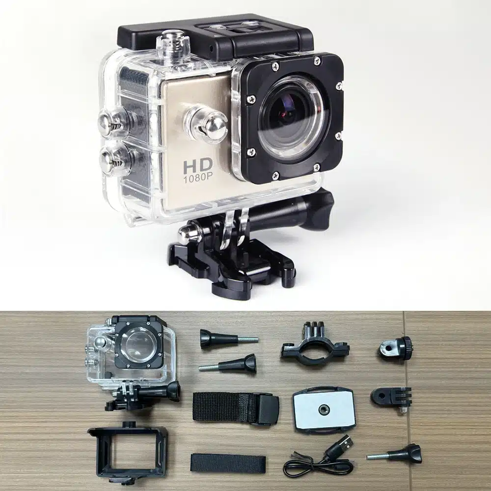 Underwater Waterproof Sports Camera Multifunctional Outdoor Riding Sports DV Skiing Diving Action Camera Video Camera For Helmet - 画像 (10)