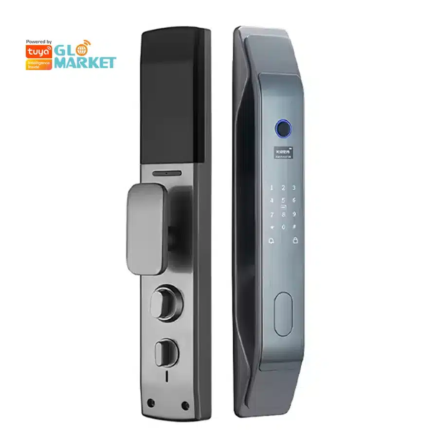 Glomarket Fully Automatic Tuya WIFI Smart Door Lock App Remote Fingerprint Smart Intelligent Door Lock for Smart Home