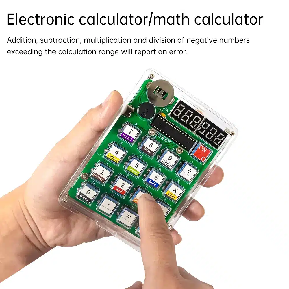 Homemade calculator electronic production kit 51 microcontroller teaching experiment welding practice DIY parts Type-c interface - 画像 (3)