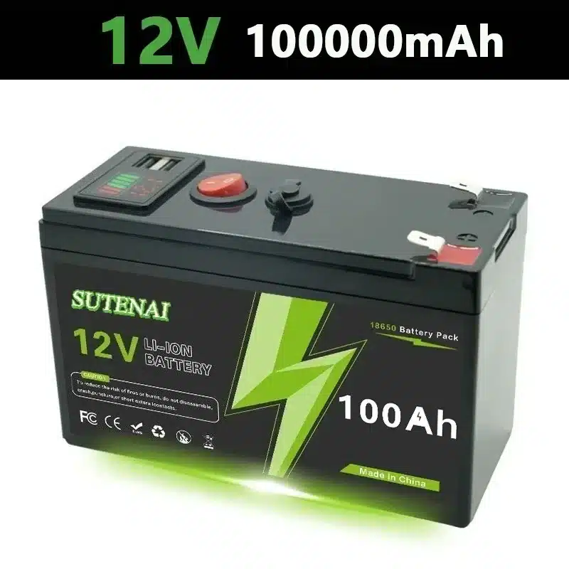 12V Lithium Battery 150Ah LiFePO4 4000+ Deep Cycles Built-in BMS,10-Year Lifetime,for UPS, Kayak Fish Finder, Solar Panel,Radio - 画像 (16)