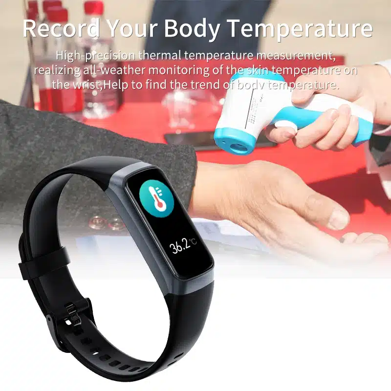 LIGE Amoled Smart Watch Smartwatch Band Women Heart Rate Blood Waterproof Connected Smart Bracelet Sport Fitness Tracker Watch - 画像 (6)
