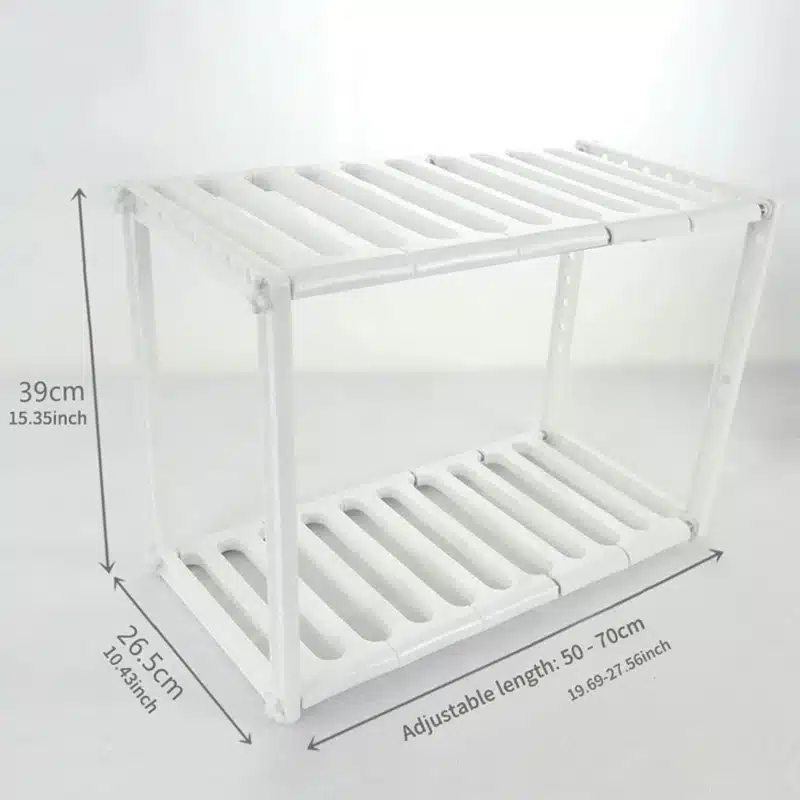 Removable Kitchen Cabinet Organizer Shelves Stackable Kitchen Counter Shelves Cabinet Organizer And Storage Under Sink Storage - 画像 (5)