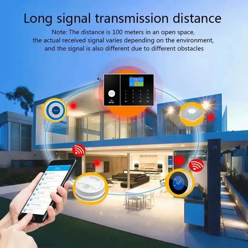 Home Security Tuya Home Alarm Wireless Smart System 2G GSM Wifi Home Child Safety protection Anti-theft Camera automation - 画像 (3)