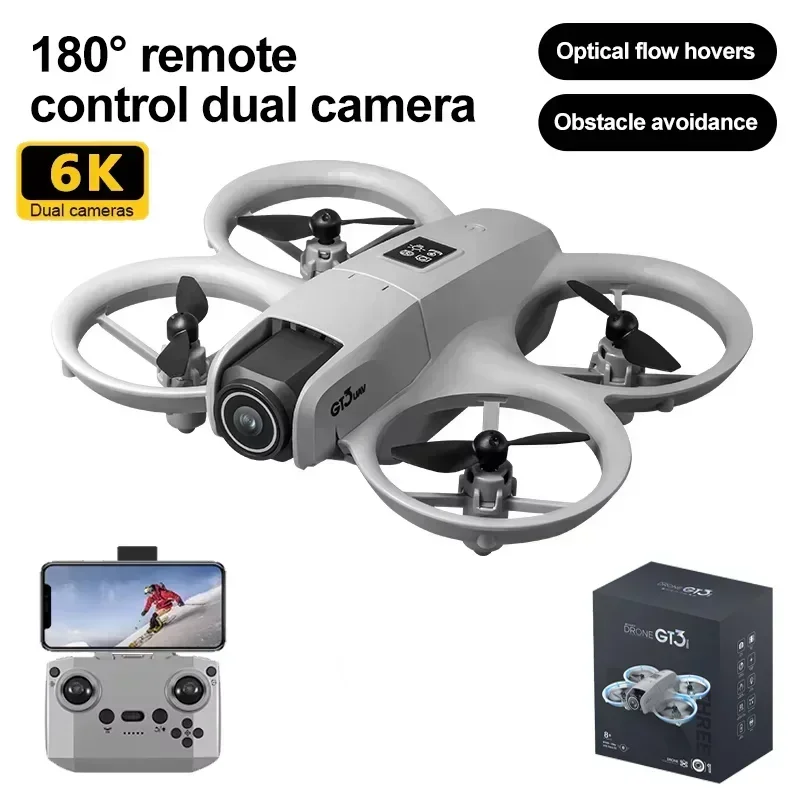 GT3 Mini Drone 5G 8K GPS Professional HD Aerial Photography Dynamic Lighting Remote Control Aircraft Optical Flow Quadcopter Toy - 画像 (12)