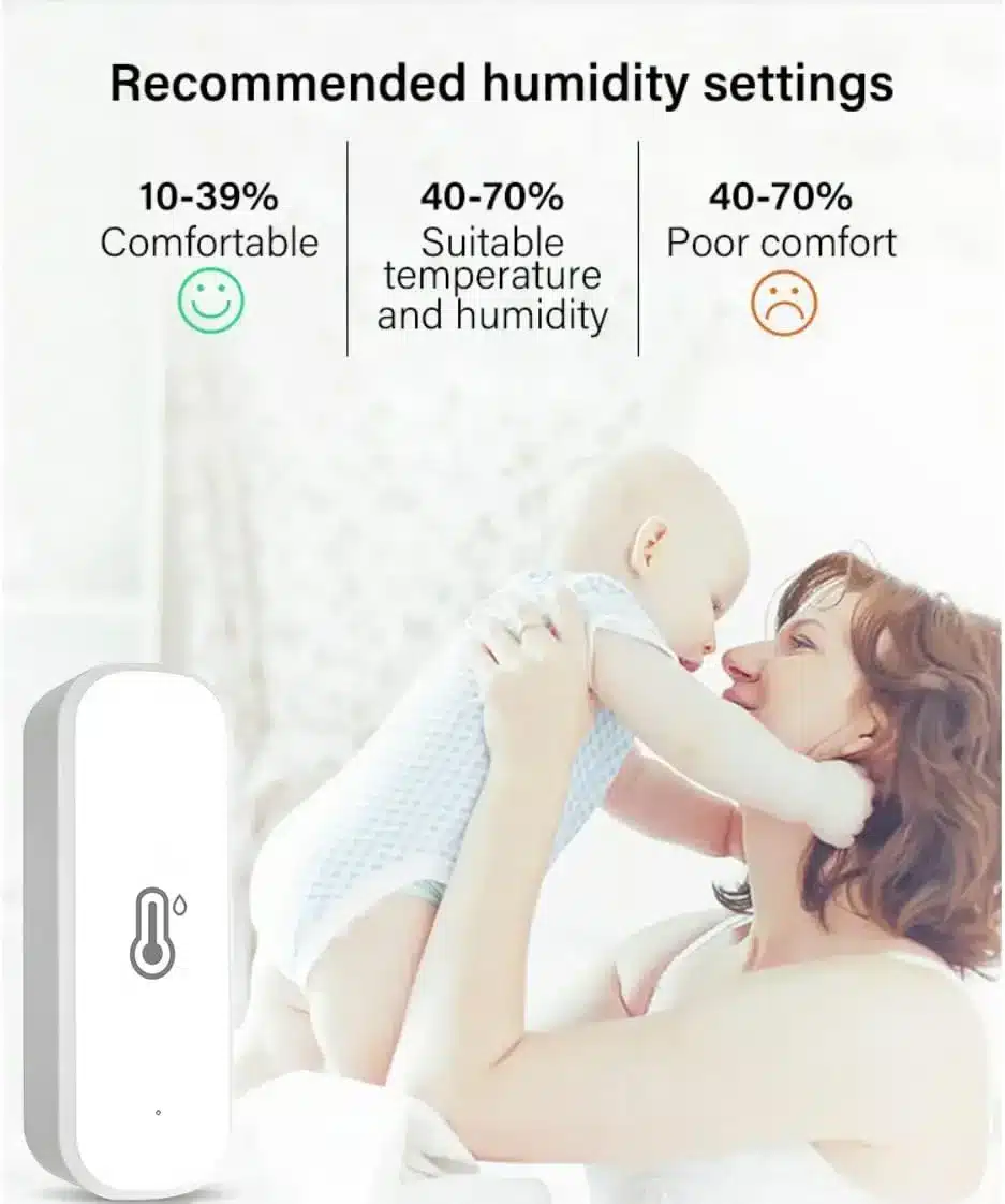 Tuya Smart WIFI Temperature Humidity Sensor APP Remote Monitor For Smart Home Smart Life Works With Alexa Google Assistant - 画像 (5)