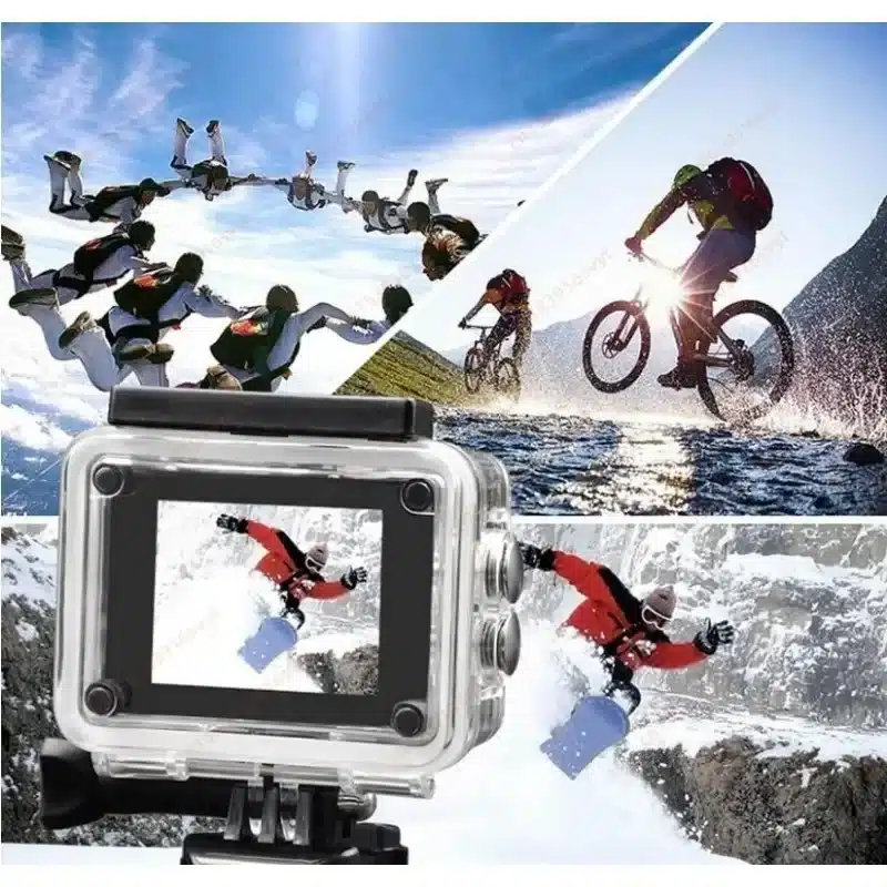 1080P HD Waterproof 30m Sports Action Camera Bicycle Motorcycle Helmet Sking Jumping Diving Video Recorder Multi-color Kameras - 画像 (6)