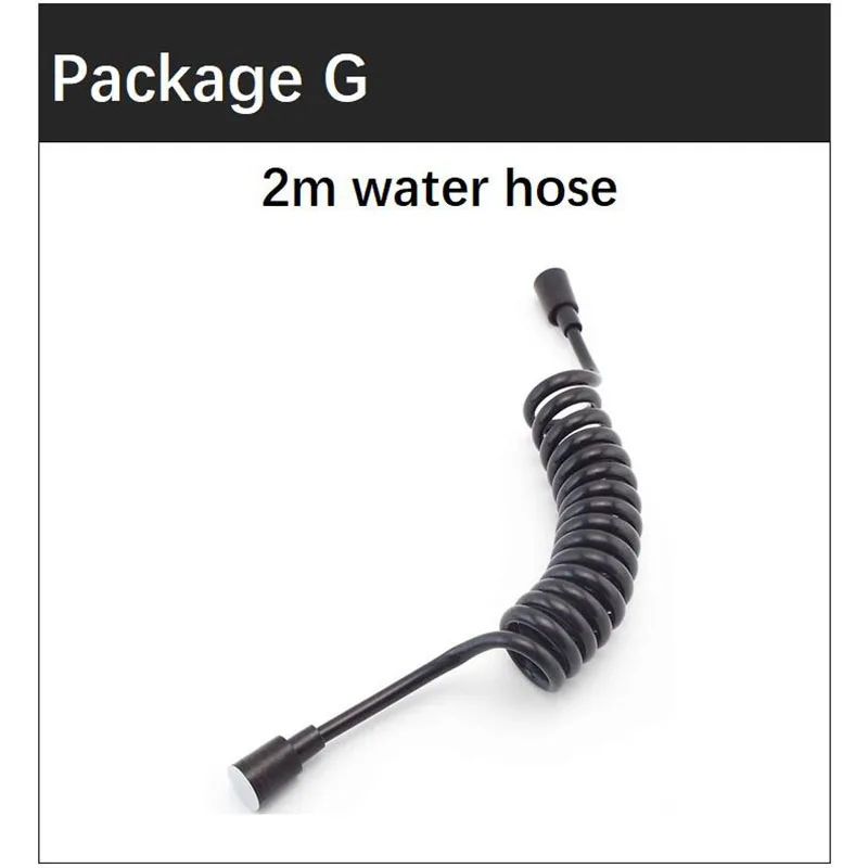 Handheld Black Toilet wash Bidet Faucet Spray Gun Sprayer shower head Anal cleaning washer WC Bathroom water valve hose holder - 画像 (19)