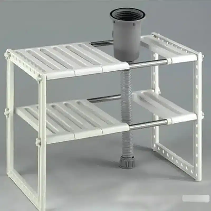 Removable Kitchen Cabinet Organizer Shelves Stackable Kitchen Counter Shelves Cabinet Organizer And Storage Under Sink Storage - 画像 (6)