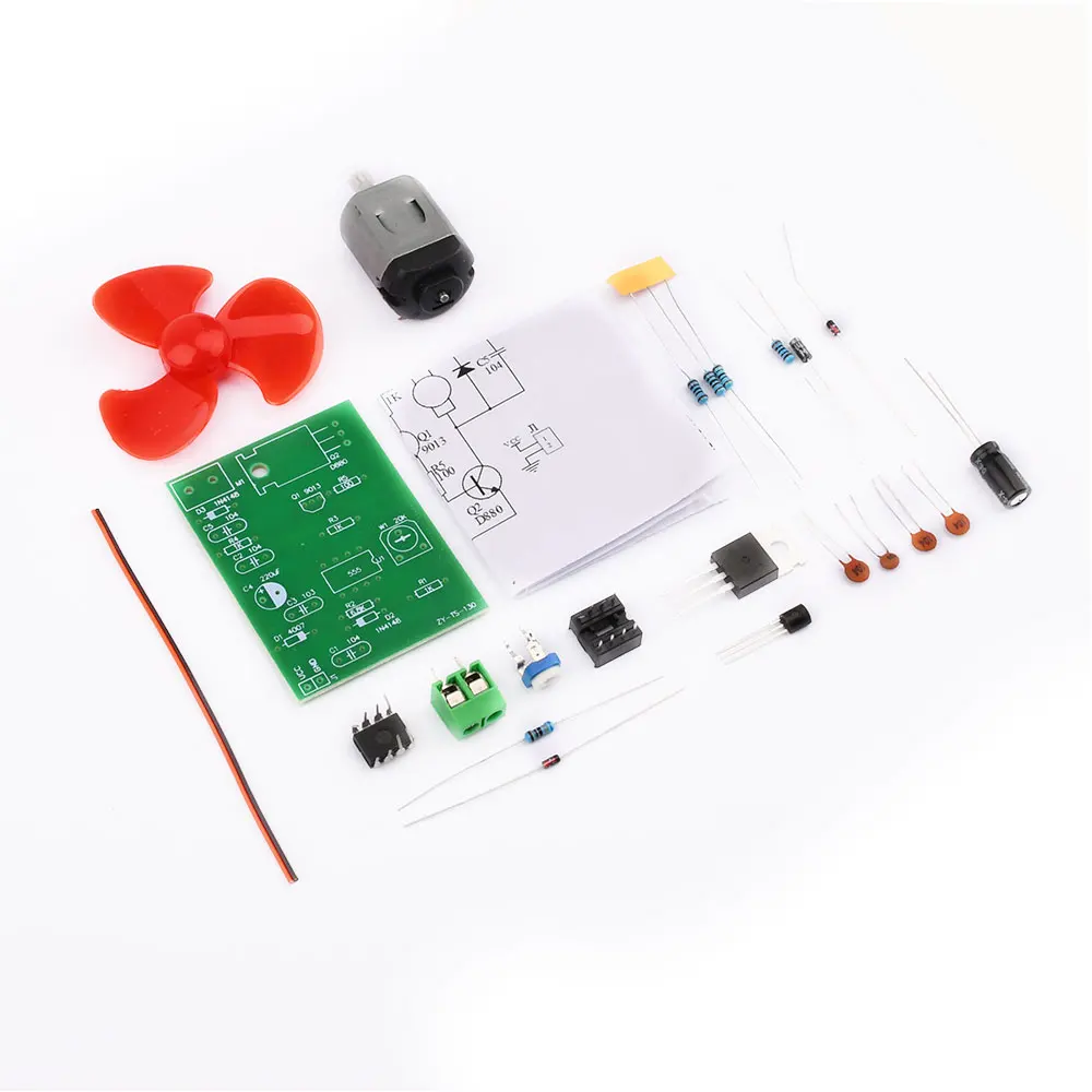 NE555 Motor Speed Regulation Kit Maker DIY Teaching Electronic Manufacturing Technology Test Assembly Training Welding - 画像 (4)