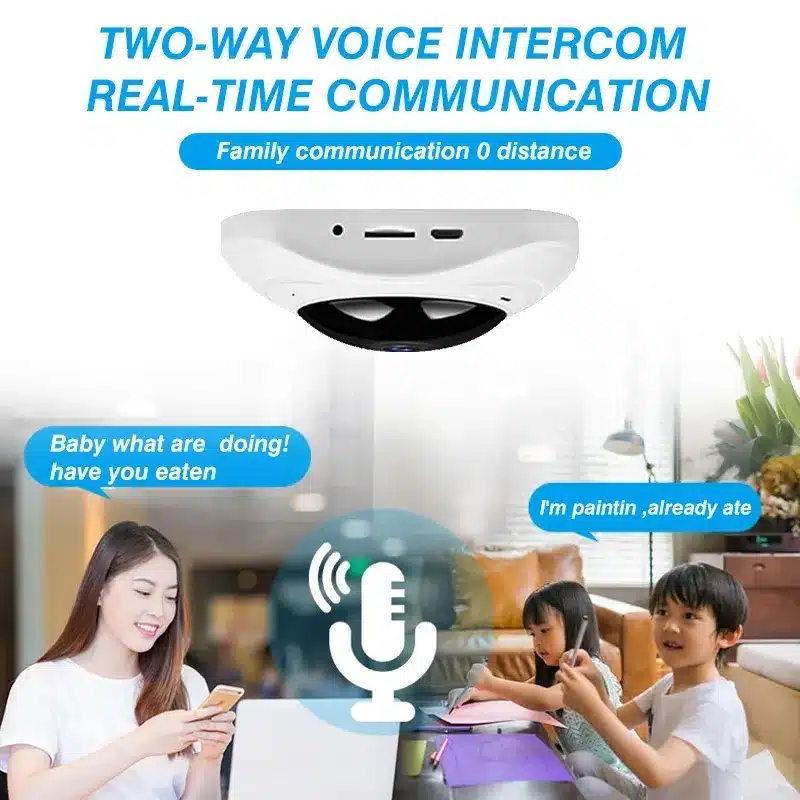 2MP 1080P Yoosee APP 360Degree Panoramic View VR IP Camera IR Night Vision Motion Detection CCTV Baby Monitor - 画像 (4)