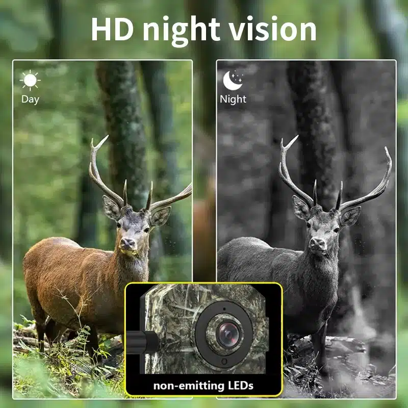 4g Solar Powered Hunting Trail Camera Photo Trap With Wide Detection Angle 940nm Invisible Leds 0.1s Trigger Time Cam - 画像 (4)