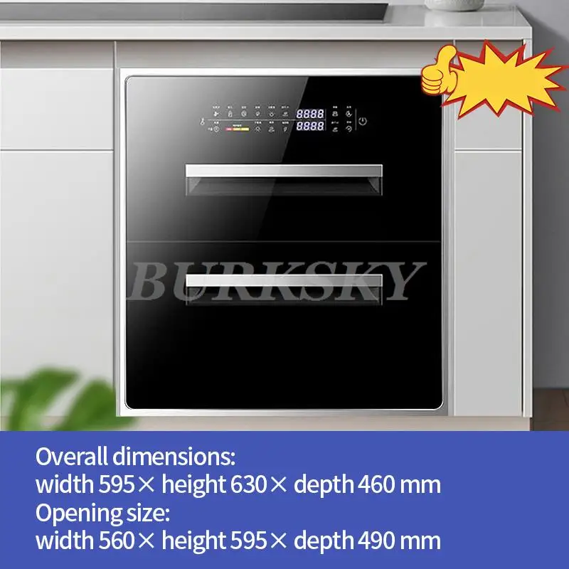 Kitchen Storage Supplies Built-in Disinfection Kitchen Cabinet And Storage 120L Capacity High Temperature Disinfection Cupboard - 画像 (8)