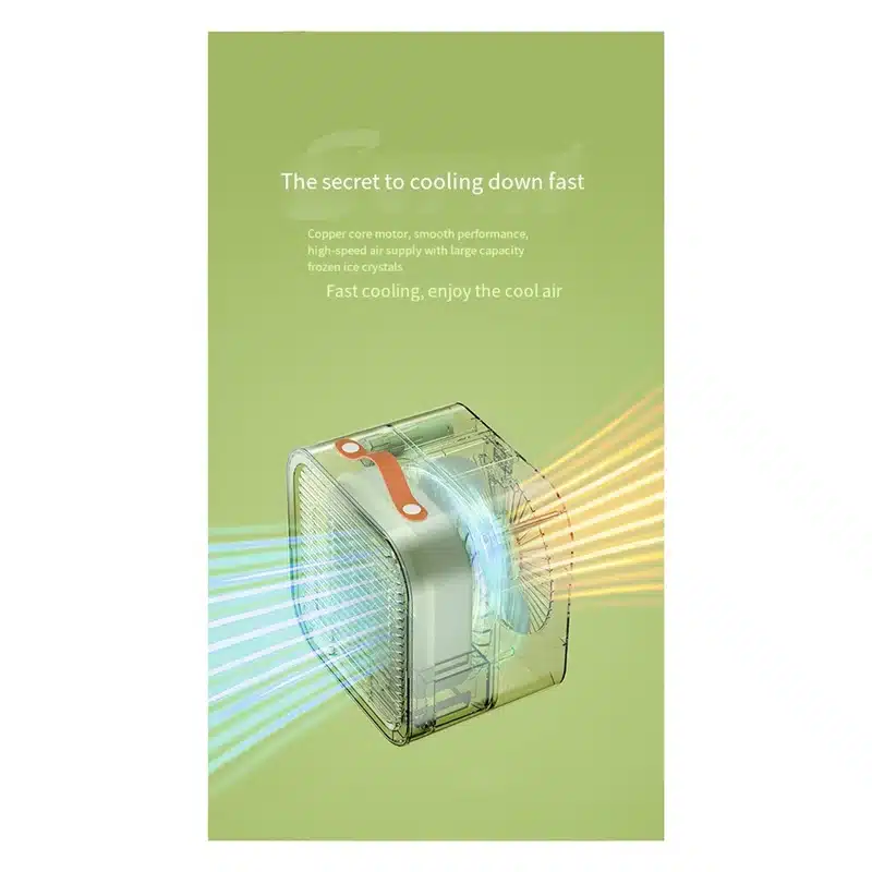 LARSU-Portable Air Conditioners, Personal Evaporative Air Cooler Mini Air Conditioner, Portable Ac Unit Fan For Room - 画像 (3)