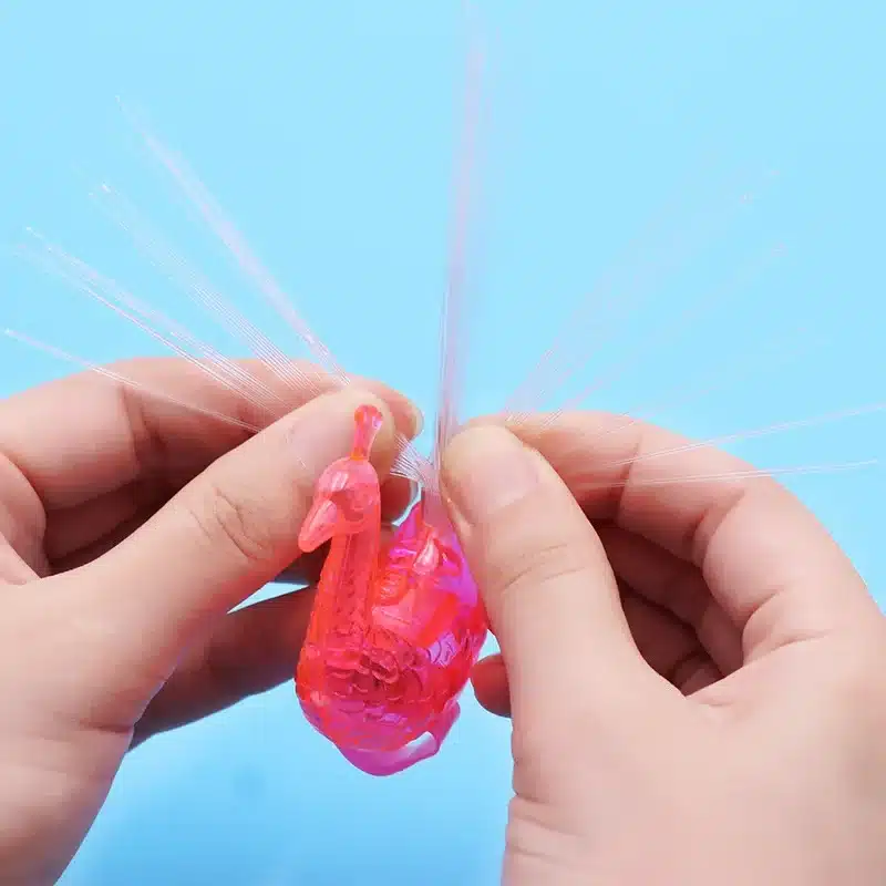 1PCS Luminous Peacock Decoration Open Light Toys Flash LED Lights Stars Shine In The Dark Kids Toys Glow In The Dark Kids Toy - 画像 (4)