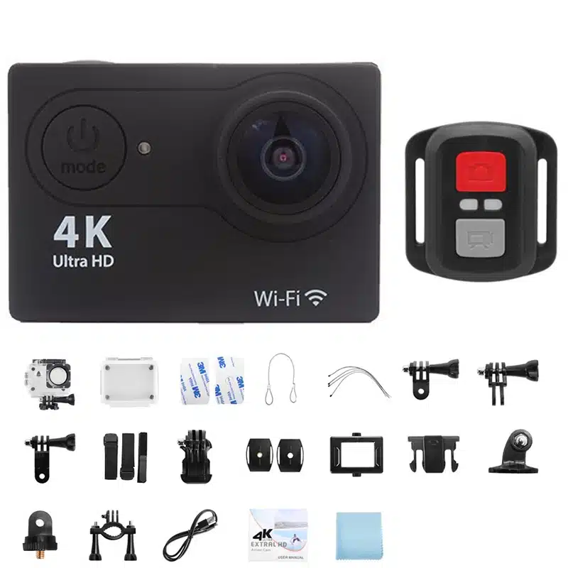 Ultra HD 4K Action Camera 1080P/30FPS 2.0 inch Screen WiFi Remote Control Mini Cameras Waterproof DV Helmet Go Sport Camera Pro - 画像 (13)