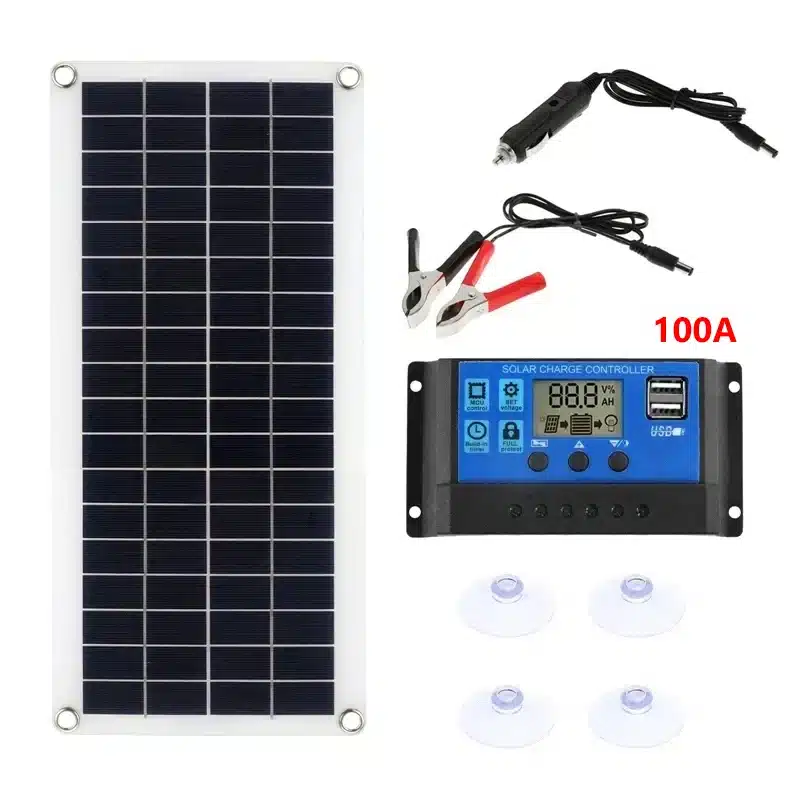 1000W Solar Panel 12V Solar Cell With 60A 100A Controller Solar Charge for Phone RV Car MP3 PAD Charger Outdoor Battery Supply - 画像 (7)