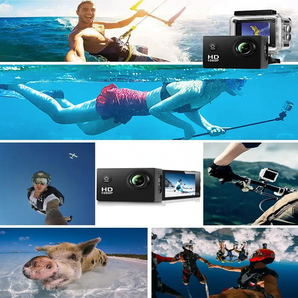 Underwater Waterproof Sports Camera Multifunctional Outdoor Riding Sports DV Skiing Diving Action Camera Video Camera For Helmet - 画像 (3)