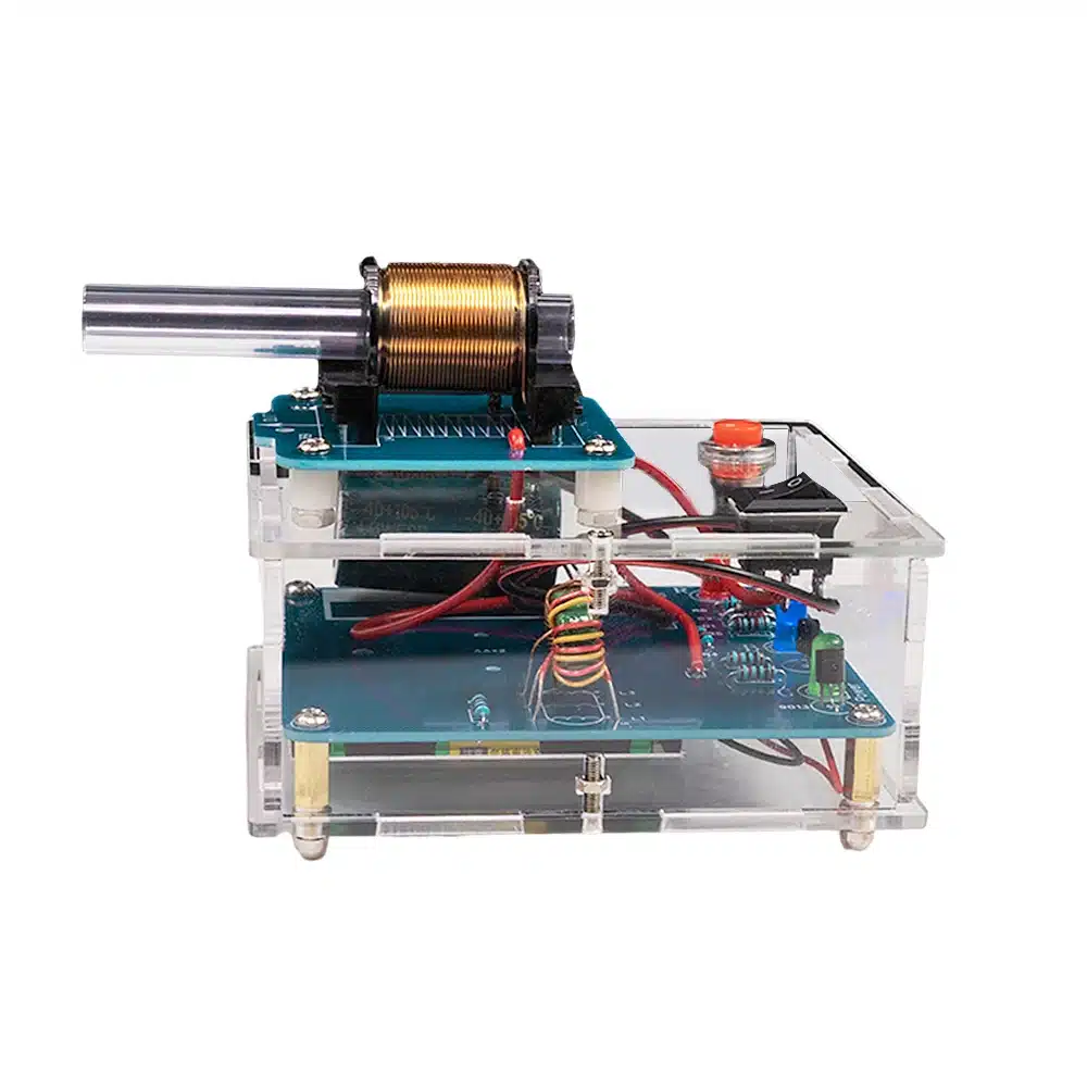 DIY Electronics Kit Electric Magnetic Transmitter Shooting Game Mini Voltage Converter Module Soldering Kits for Welding Learn - 画像 (3)