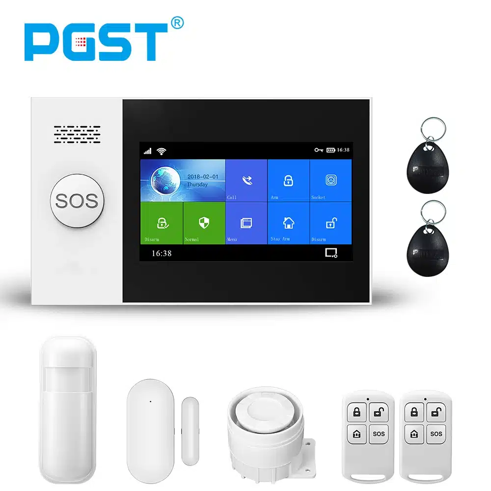 PGST PG-107 Tuya Wireless Home WIFI GSM Home Security With Motion Detector Sensor Burglar Alarm System APP Control Support Alexa - 画像 (9)