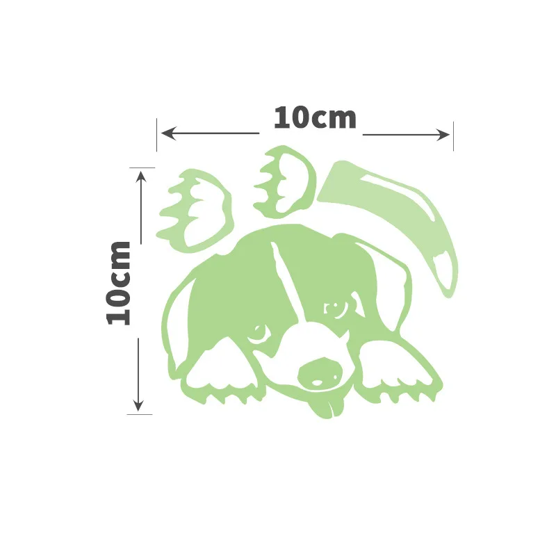 Green Fluorescent Fairy Moon Stars Kid Home Hint Decoration Toys Luminous Paint Cartoon Switch Wall Sticker Glow In The Dark Cat - 画像 (11)