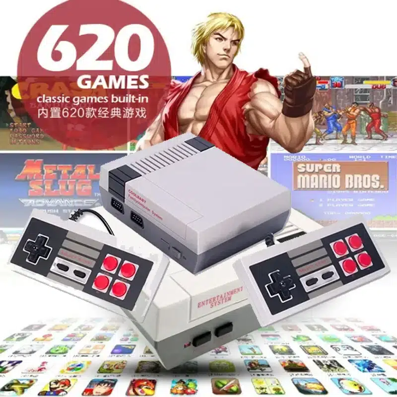Retro Game Console Classic Mini Video Game System Built-in 620 AV Games 8-Bit FC Nes TV Console for Adults and Kids Gift - 画像 (2)