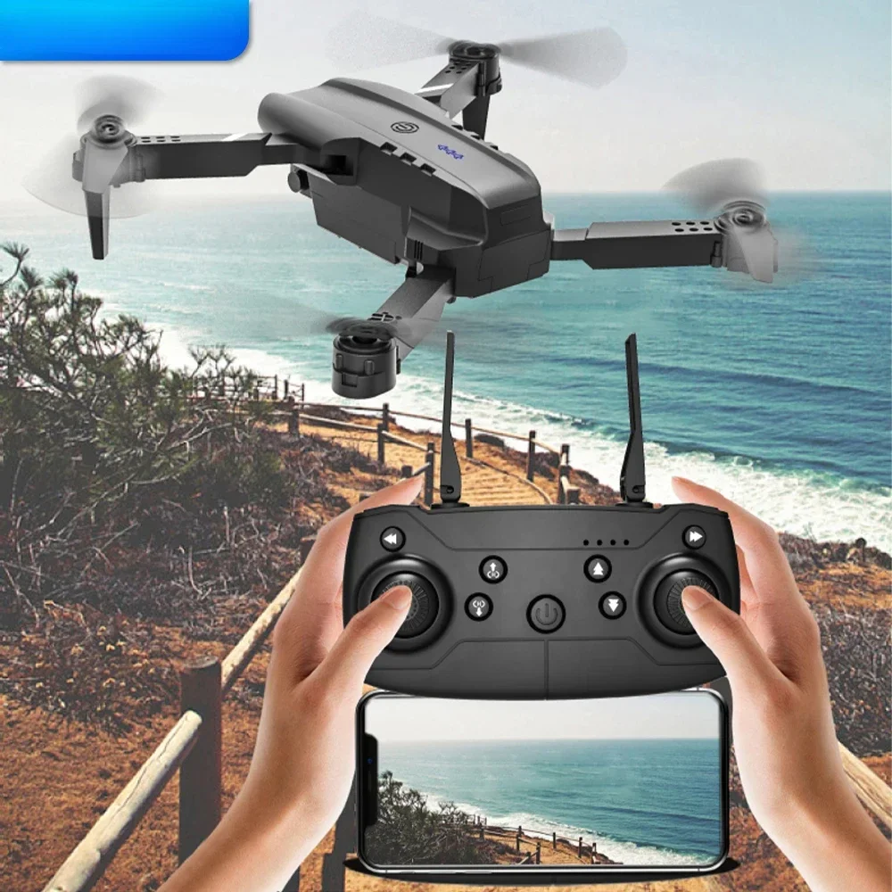 E99 Quadcopter Folding Drone Remote Control Handle Four Axis Aircraft HD Photography UAV Altitude Fixation - 画像 (3)
