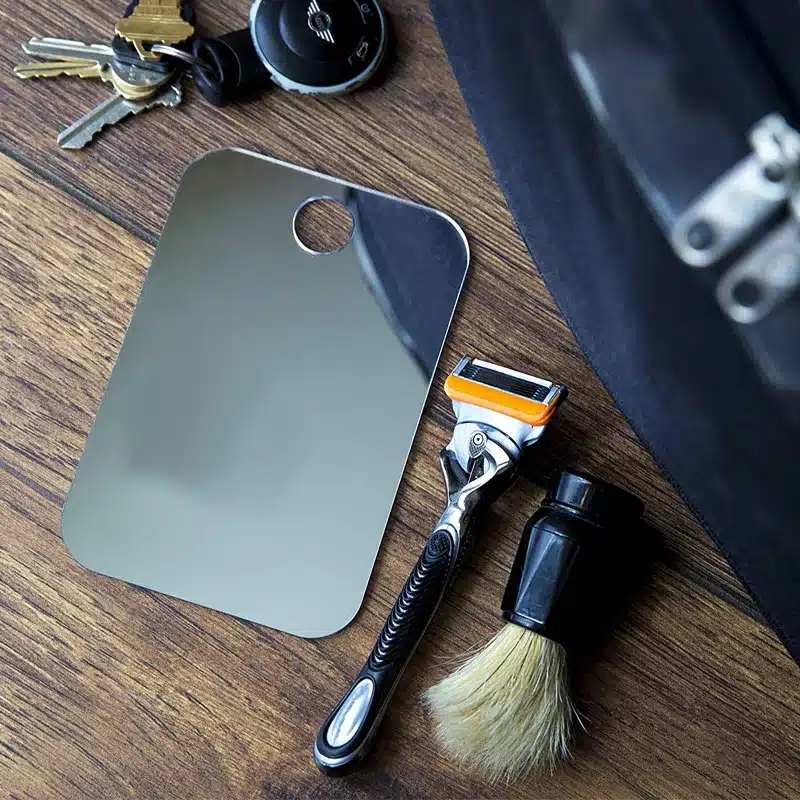 1Pcs Acrylic Mirror with Wall Suction Shower Mirror Suitable for Men Shaving Women Makeup Portable Travel Bathroom Accessories - 画像 (3)