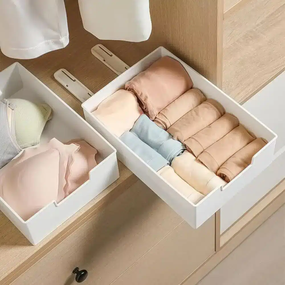 Portable Pull Out Cabinet Drawer Organizer Slide Out Plastic Storage Shelves Space Saving Storage Rack - 画像 (2)