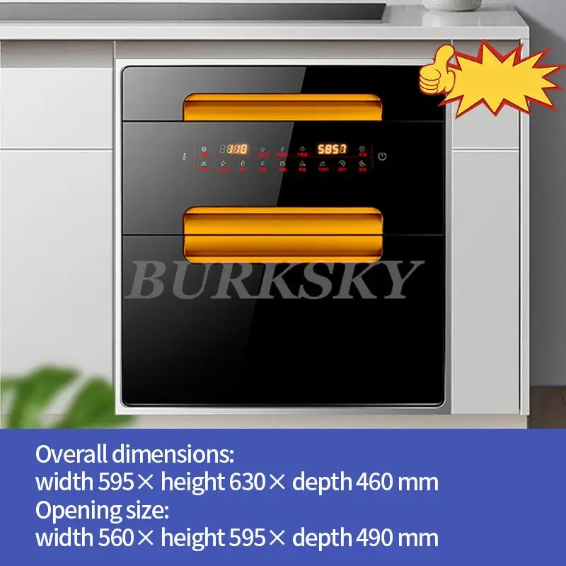 Kitchen Storage Supplies Built-in Disinfection Kitchen Cabinet And Storage 120L Capacity High Temperature Disinfection Cupboard - 画像 (7)