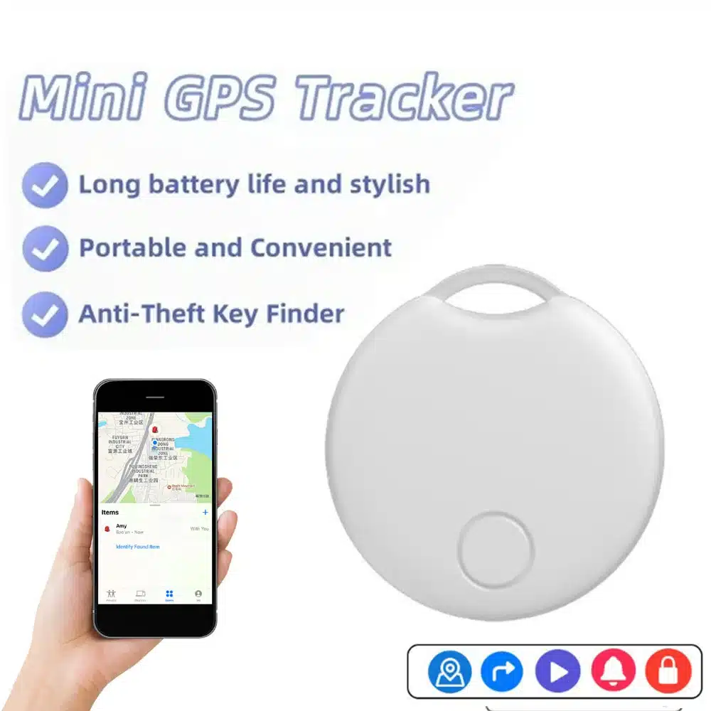 Mini GPS Tracker Bluetooth 5.0 Anti-Lost Device Pet Kids Bag Smart Wallet Tracking IOS Android Smart Finder Locator Accessory