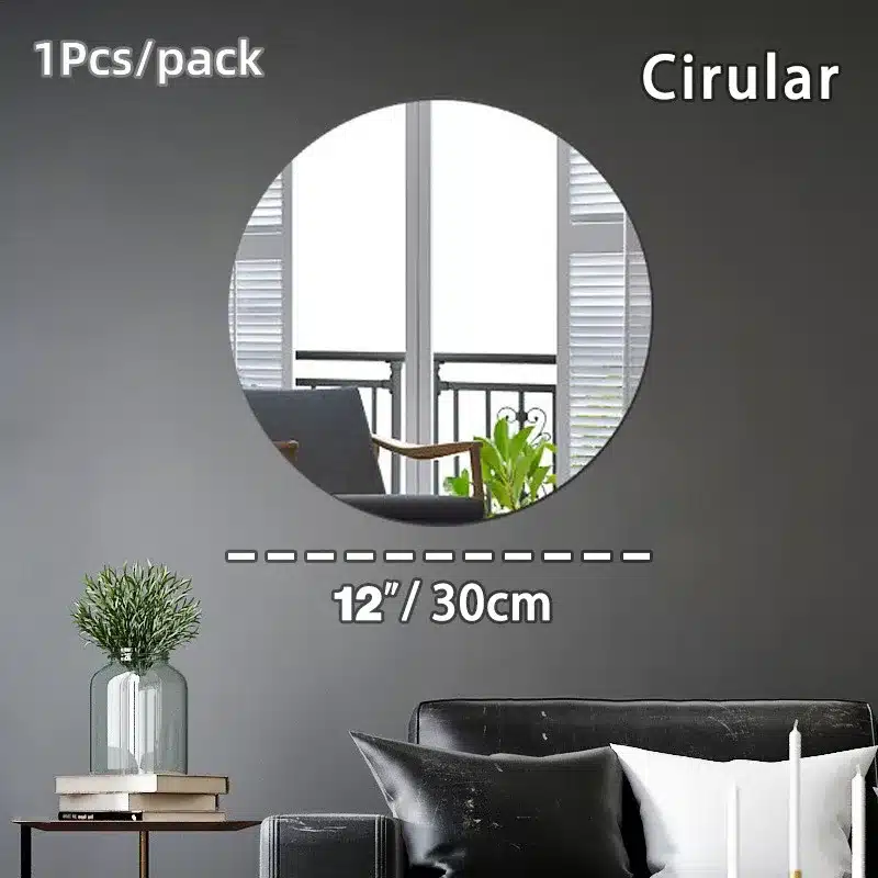 1Pcs Acrylic Mirror with Wall Suction Shower Mirror Suitable for Men Shaving Women Makeup Portable Travel Bathroom Accessories - 画像 (9)