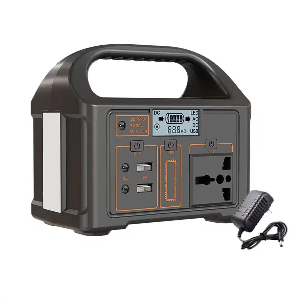 Portable Power Station 300W 500W Solar Generator 460Wh LiFePo4 Batteries 110V 220V Energy Storage Supply LED For Camping RV Trip - 画像 (11)