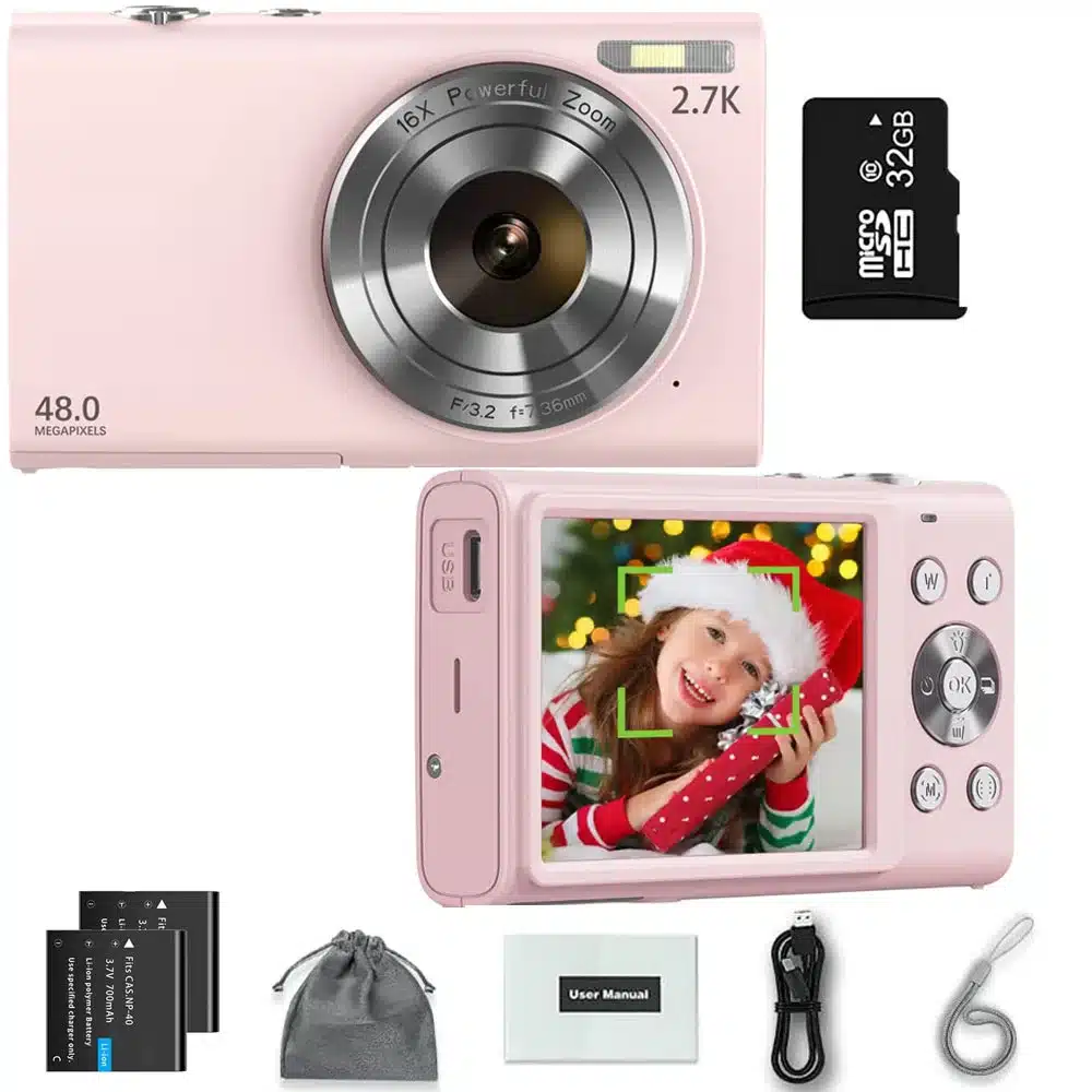 4K Digital Camera Autofocus Vlogging Camera HD 48MP with 2.8" Large Screen Camcorder Camera for Photography for Kid Adult - 画像 (15)