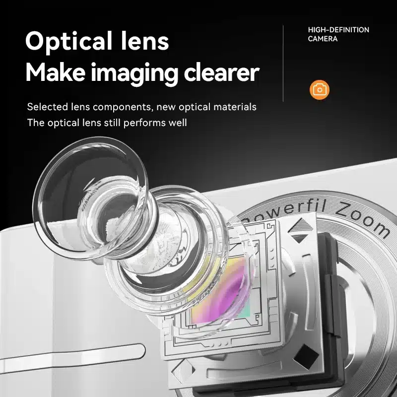 Xiaomi 4K Digital Camera 50MP 16X Student Camera Outdoor Anti-Shake Digital Video Camera Flash Video Recorder Small Video Camera - 画像 (5)