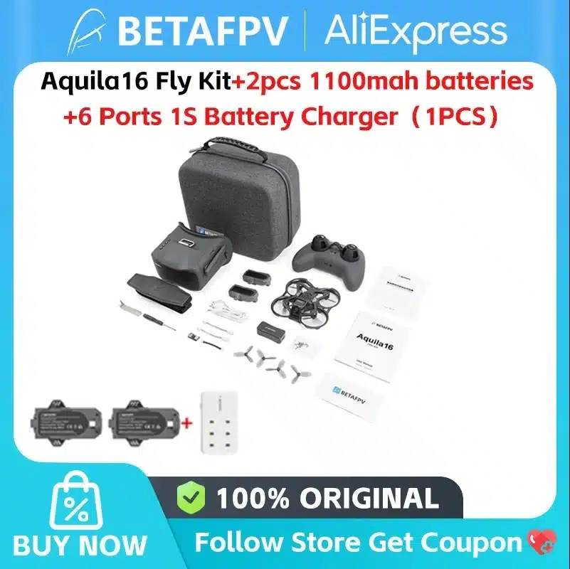 BetaFPV Aquila16 FPV Kit FPV Quadcopter Racing Drone VR03 FPV Goggles - 画像 (7)