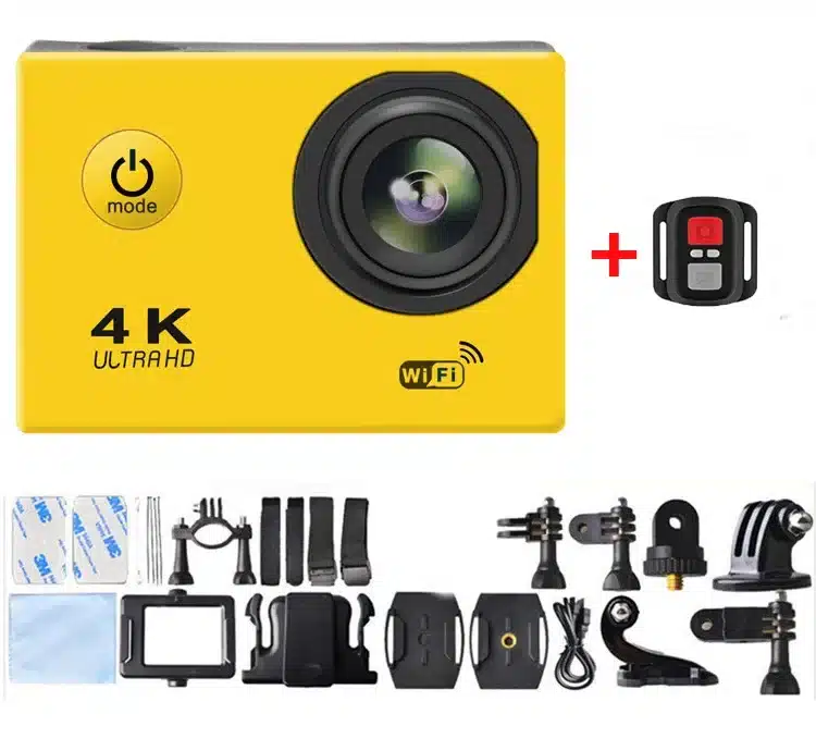 Action Camera 4K WiFi 2.0-inch Screen Waterproof 170D Underwater sports video cameras for motorcycle helmet Outdoor Sport Cam - 画像 (7)